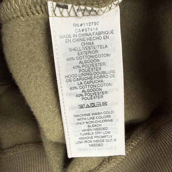 True Religion City Buddha Zip Up Hoodie Men's Medium Kalamata Green New $119 - Picture 8 of 8